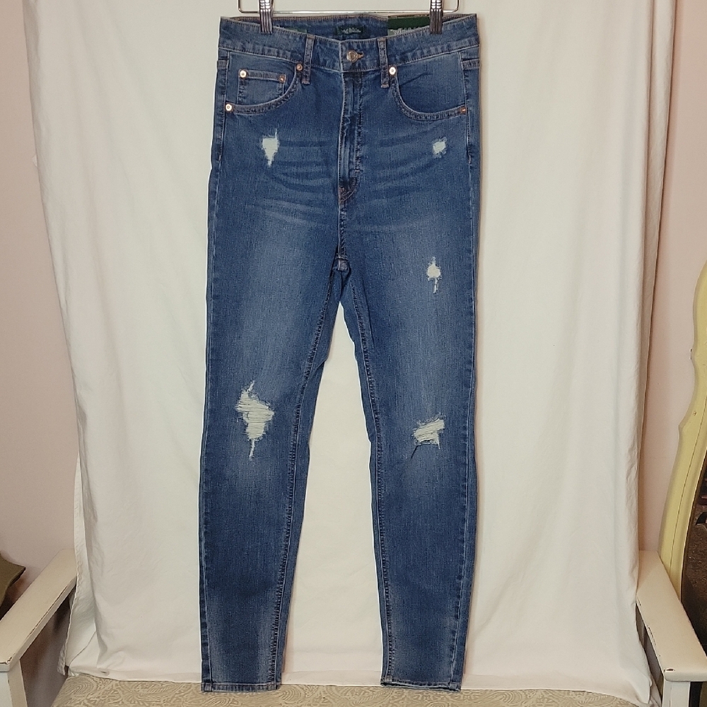 Wild Fable Blue Skinny Distressed Jeans